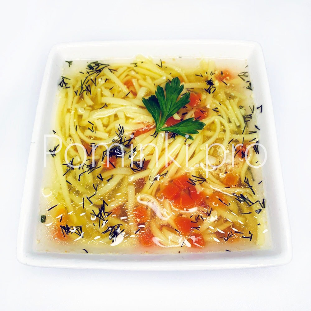 Лапша куринаяна поминки в тарелке